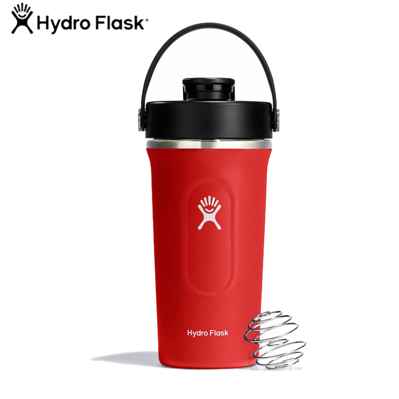 Hydro Flask 美國 24oz/709ml 真空保溫搖搖杯 棗紅色 運動水壺 健身 奶昔搖搖杯 