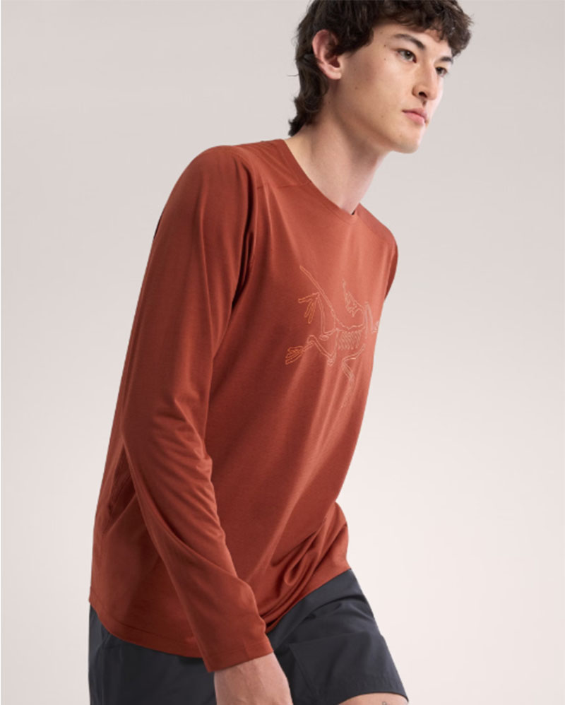 ARCTERYX 始祖鳥 男 Cormac Logo 快乾長袖圓領衫 X000008452