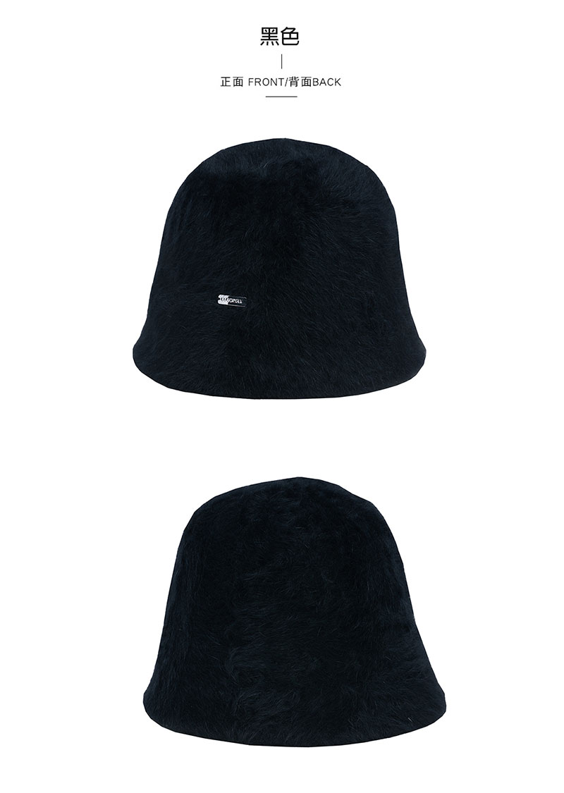 BLACKYAK 女 BONNET 桶帽 安哥拉毛兔毛 毛絨帽 DB2WAE01 2BYHTF4906