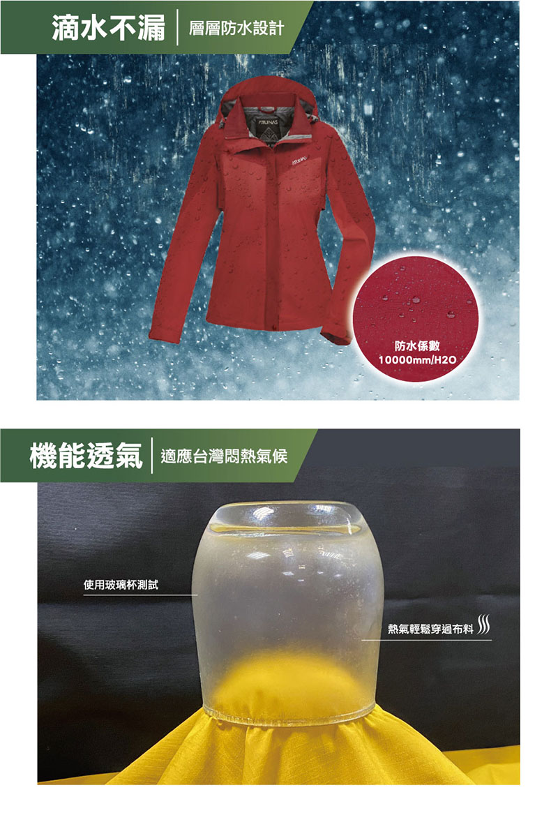 ATUNAS 歐都納 男款綠森林防水透濕外套 深藍 金黃棕 防風外套/防水透氣外套 A1GACC01M