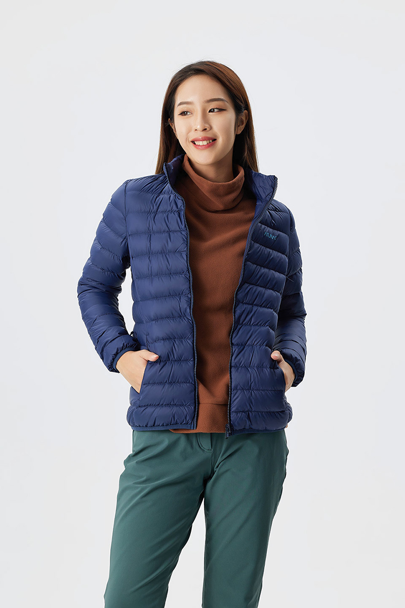 ATUNAS 歐都納 女款防水2IN1+羽絨兩件式外套 卡其 防風/防水外套 A1GA2229W
