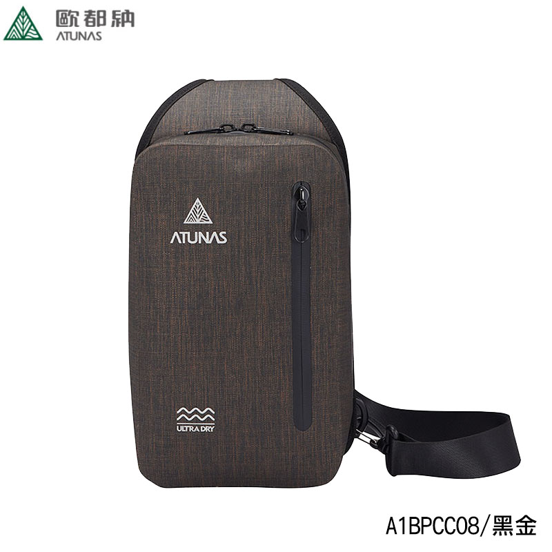 ATUNAS 歐都納 潮流防水肩背包 黑金 牛仔藍 防水拉鍊 A1BPCC08