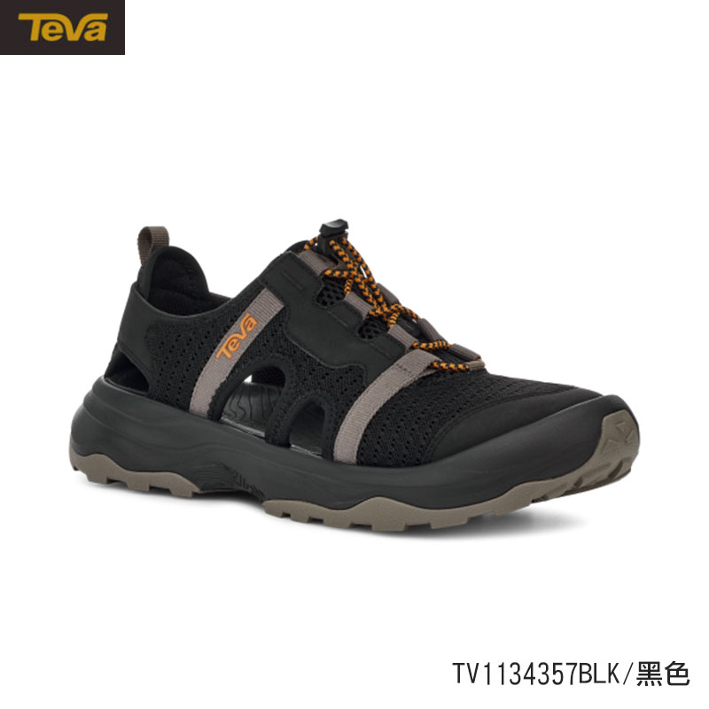 TEVA 美國 男 Outflow CT 水陸兩棲護趾涼鞋 黑 靛藍 雨鞋/水鞋 TV1134357