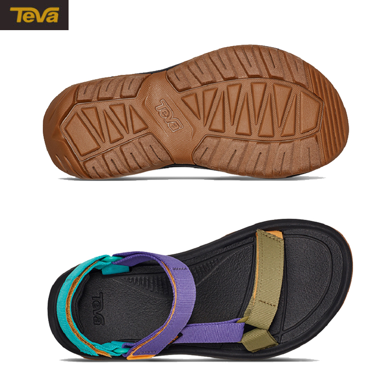 TEVA 美國 W Hurricane XLT2 女款機能運動涼鞋 復古亮彩色 奶茶色 TV1019235