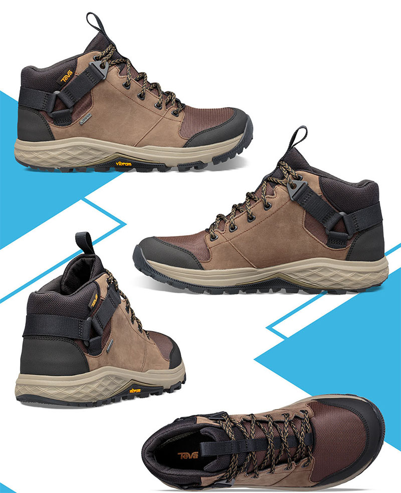 TEVA 美國 男 Grandview GTX 高筒登山鞋 巧克力色 黃金大底 健走鞋 TV1106804CCHP
