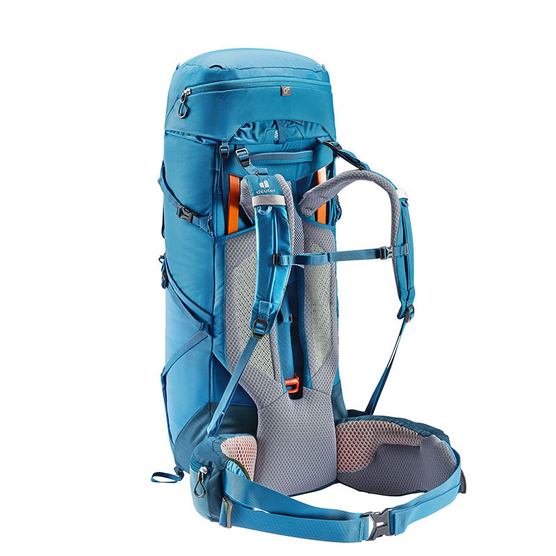 Deuter 德國 AIRCONTACT CORE 40+10L 拔熱式登山背包 黑/水藍 藍 透氣 3350122