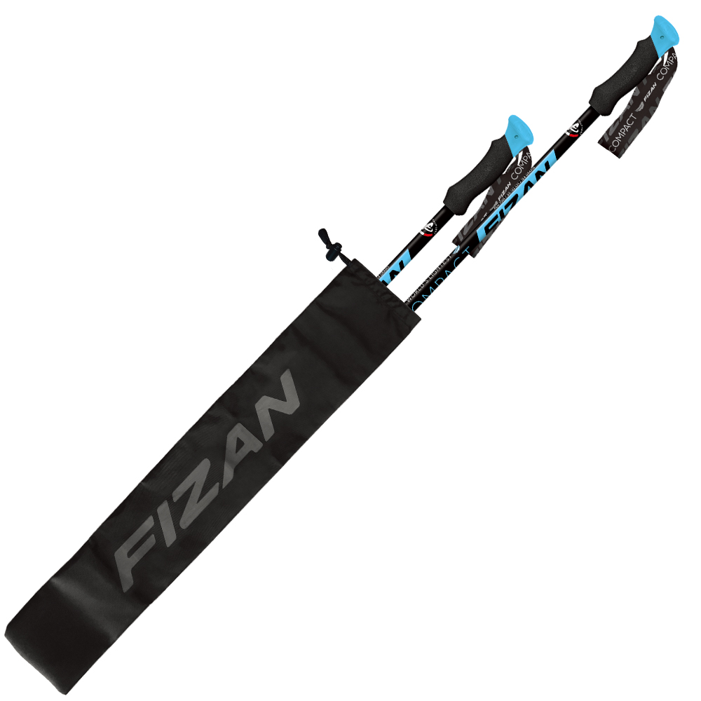 FIZAN 義大利 超輕登山杖專用收納袋(65cm)-杖尖保護 黑 登山杖收納袋 FZR-202TREK-2