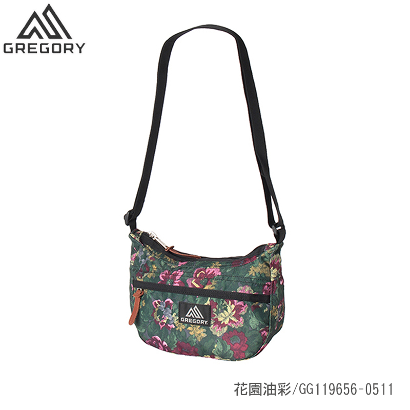 GREGORY 3L TEENY SATCHEL斜背包 黑 群花油彩 花園油彩 側背包/肩背包 GG119656