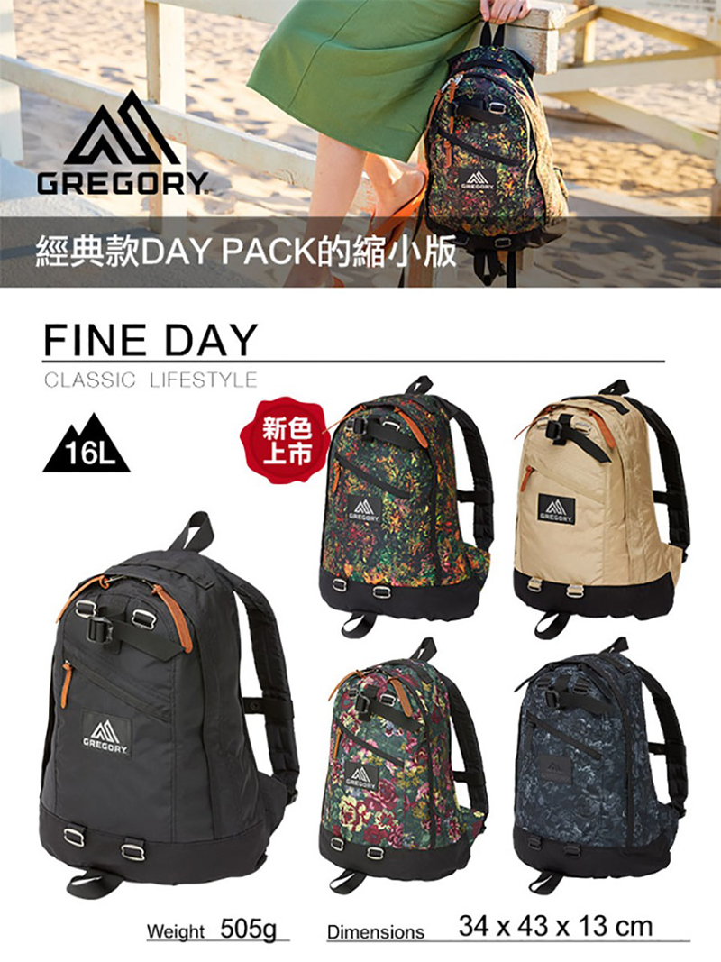 GREGORY 美國 16L FINE DAY V2 日系後背包 多色 GG137539 通勤包 日常後背包