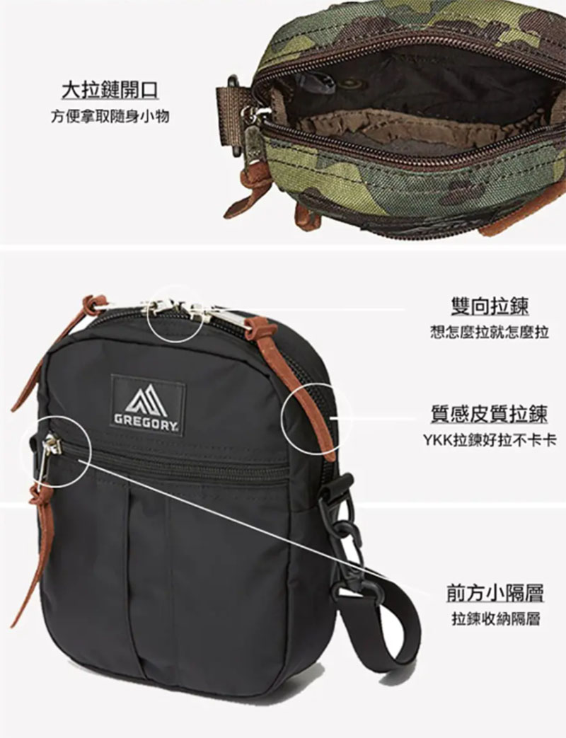 GREGORY 2L QUICK POCKET 斜背包 花園油彩 手機包 相機包 GG65467-0511