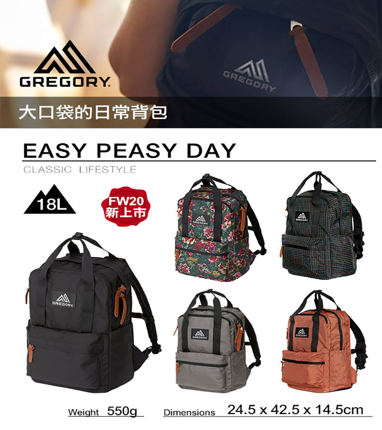 GREGORY 美國 18L EASY PEASY DAY後背包 多色 日常通勤背包 雙肩包 GG103868
