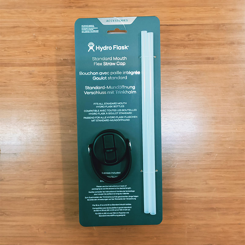Hydro Flask 美國 標準口提環吸管型瓶蓋 時尚黑 HFSFS001 適用標準口/窄口
