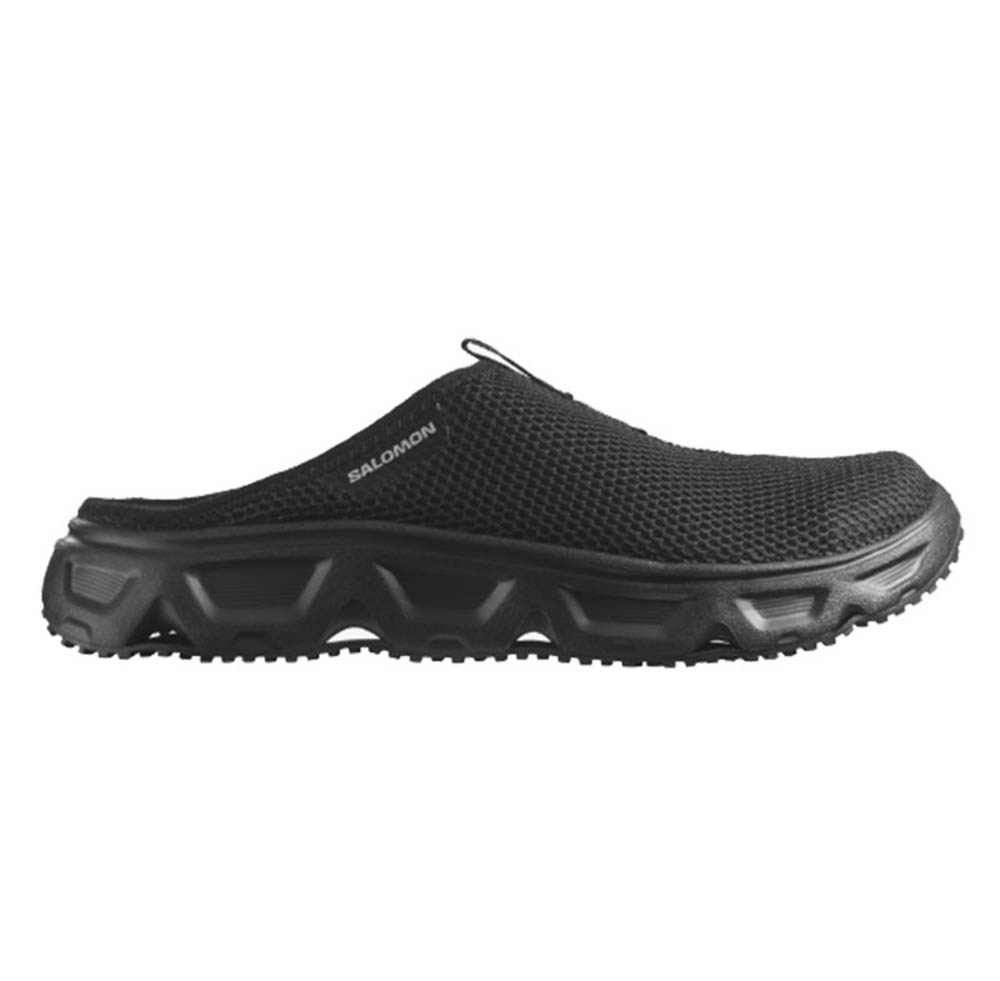 SALOMON 法國 男 REELAX SLIDE 6.0 運動便鞋 透氣網涼拖鞋 黑/黑/合金灰 L47112000
