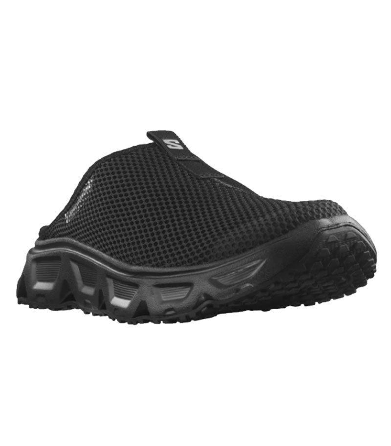 SALOMON 法國 男 REELAX SLIDE 6.0 運動便鞋 透氣網涼拖鞋 黑/黑/合金灰 L47112000