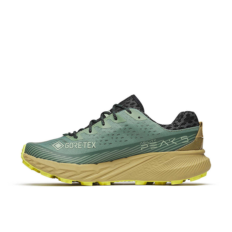 MERRELL 美國 AGILITY PEAK 5 GORE-TEX 男款防水輕量越野運動鞋 綠 ML068323