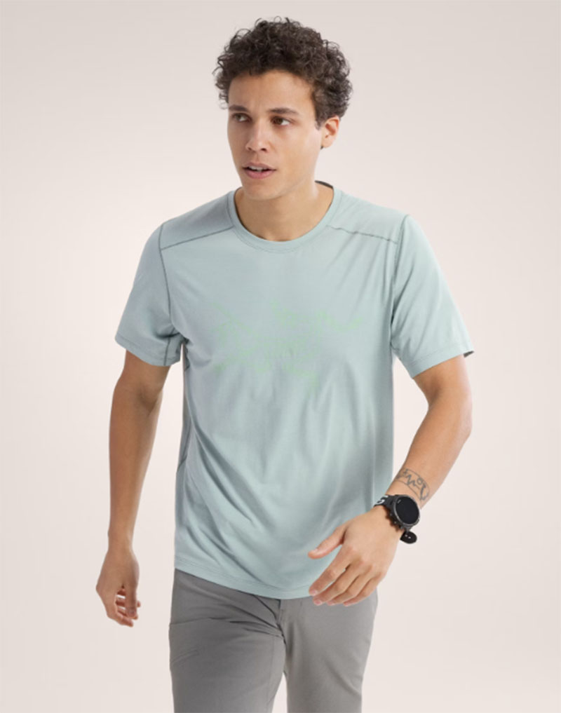Arcteryx 始祖鳥 男 Cormac Logo快乾短袖圓領衫 吸濕排汗上衣 X000009726