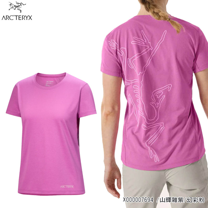 Arcteryx 始祖鳥 Taema Arc'Bird 女款快乾短袖圓領衫 多色 女短袖上衣 X000007694