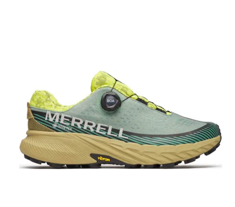 MERRELL 美國 AGILITY PEAK 5 BOA GTX 男款戶外越野跑鞋 松柏綠 ML068315