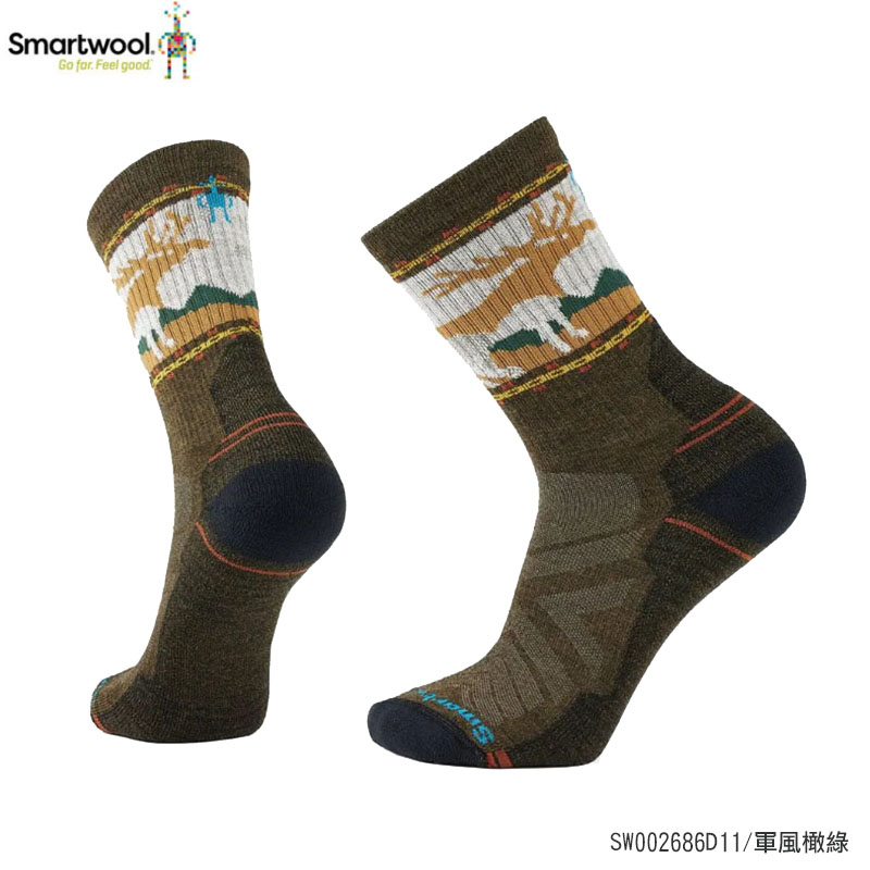 SmartWool 美國 男機能戶外全輕量減震中長襪-Moose 兩色 羊毛襪 SW002686