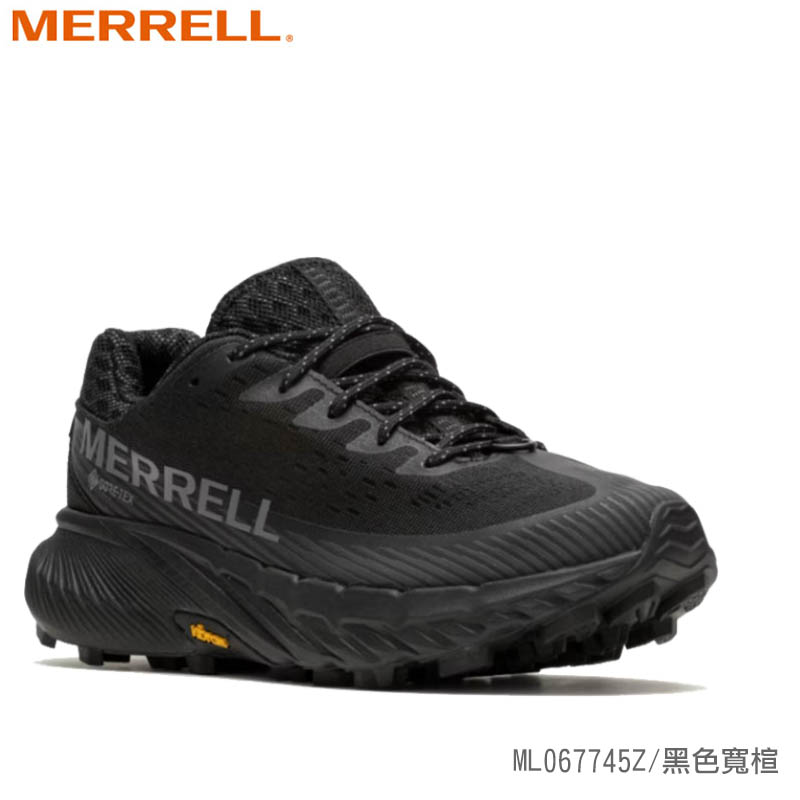 MERRELL AGILITY PEAK 5 GTX 男款寬楦防水戶外越野訓練鞋 黑 限量寬楦鞋 ML067745Z