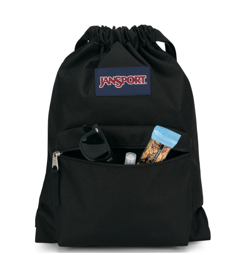 JANSPORT DRAW SACK 束口袋後背包 束口背包 經典黑 書包 束口包 JS0A83LQ