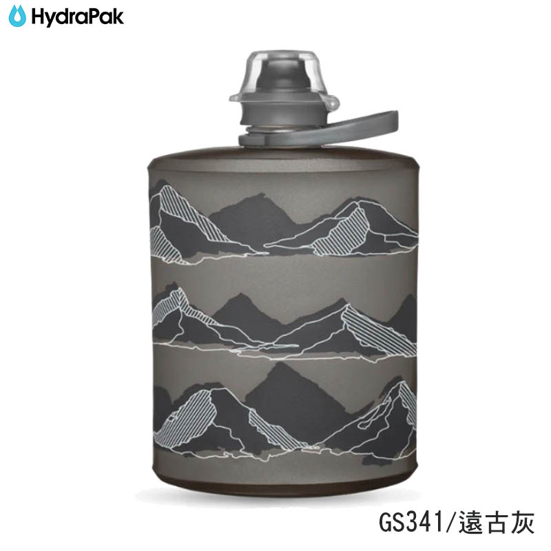 HydraPak 美國 Mountain Stow 500ML 軟式水壺 遠古灰 河谷綠 GS341