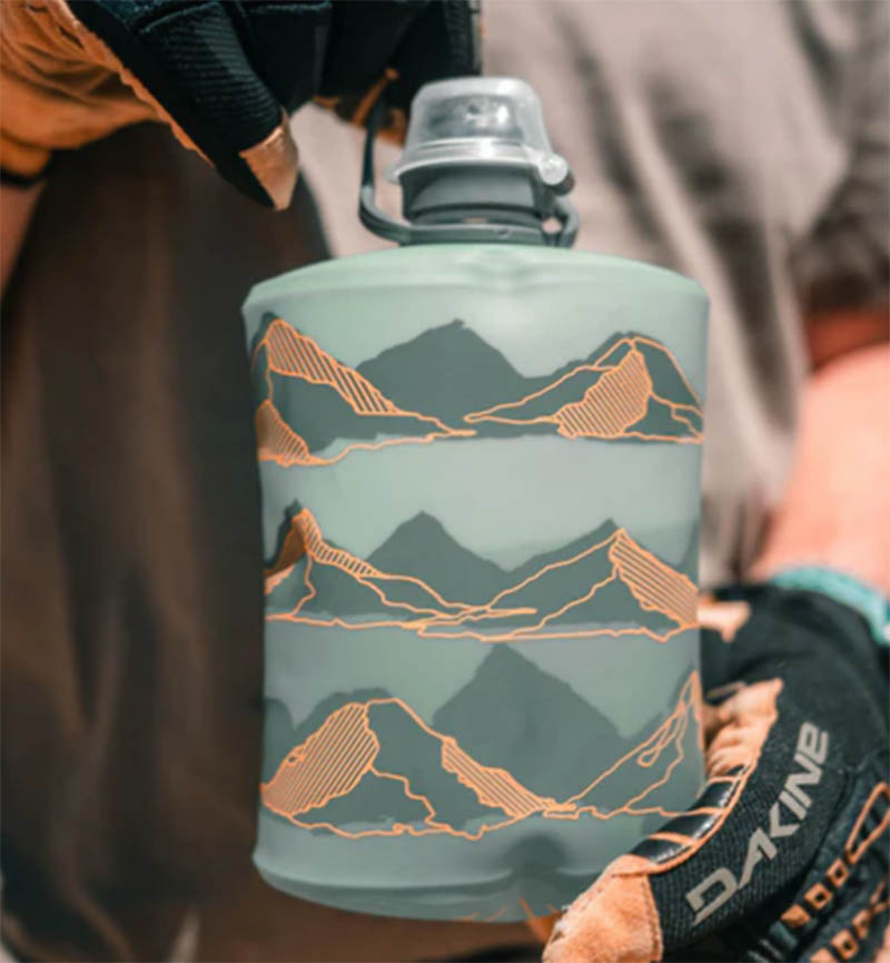 HydraPak 美國 Mountain Stow 500ML 軟式水壺 遠古灰 河谷綠 GS341