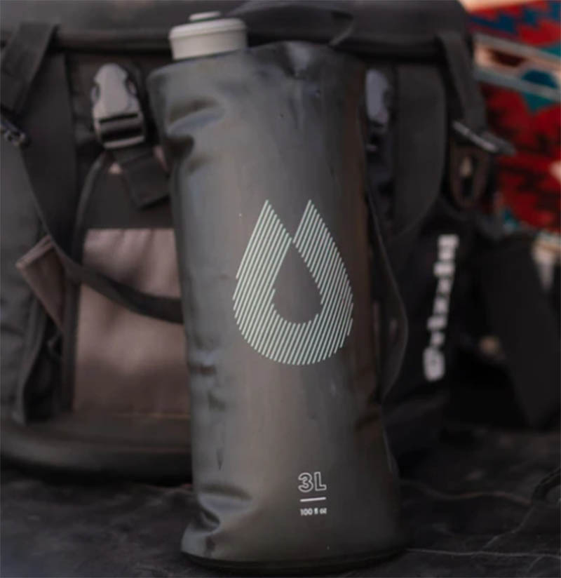 Hydrapak 美國 Seeker 3L 輕量儲水袋 遠古灰 軟式水袋 戶外水袋 蓄水袋 可折疊水袋 A823