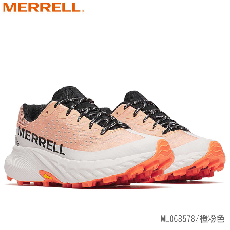 MERRELL 美國 AGILITY PEAK 5 女款輕量戶外鞋 橙粉色 ML068578 白 ML068710