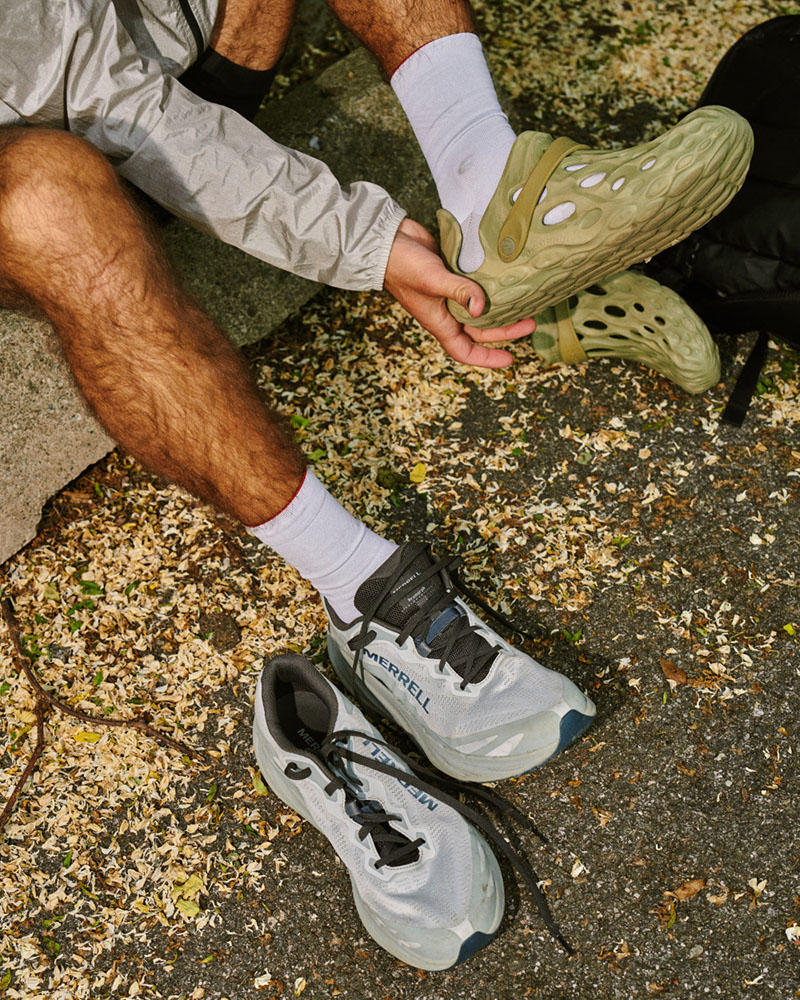 MERRELL 美國 PROMORPH 男輕量戶外越野運動鞋 黑 石灰色 ML068569 ML068577