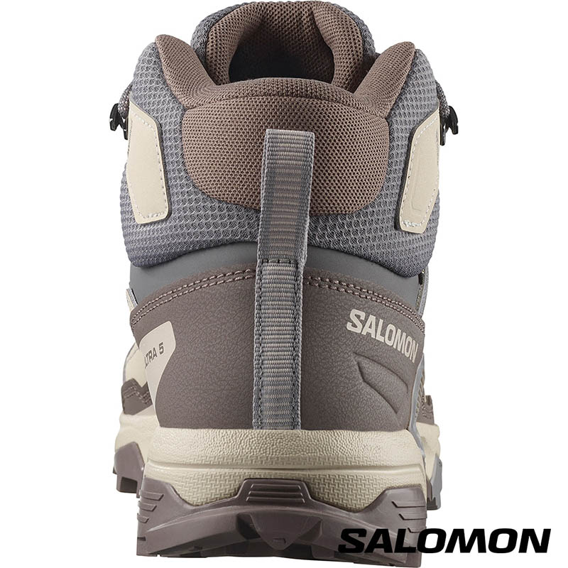 SALOMON X ULTRA 5 Goretex 女中筒登山鞋 劍灰/鋼鐵灰/海鷗灰 L47854900 戶外防水鞋