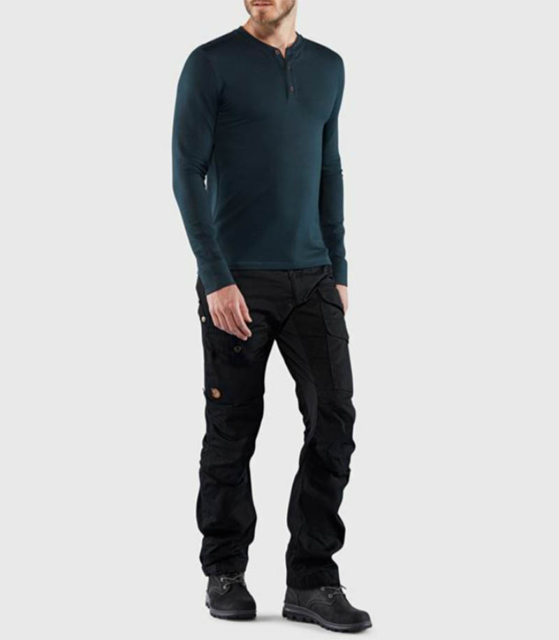 Fjallraven 北極狐 Singi Henley 男羊毛排汗衣 登山底層衣 81900
