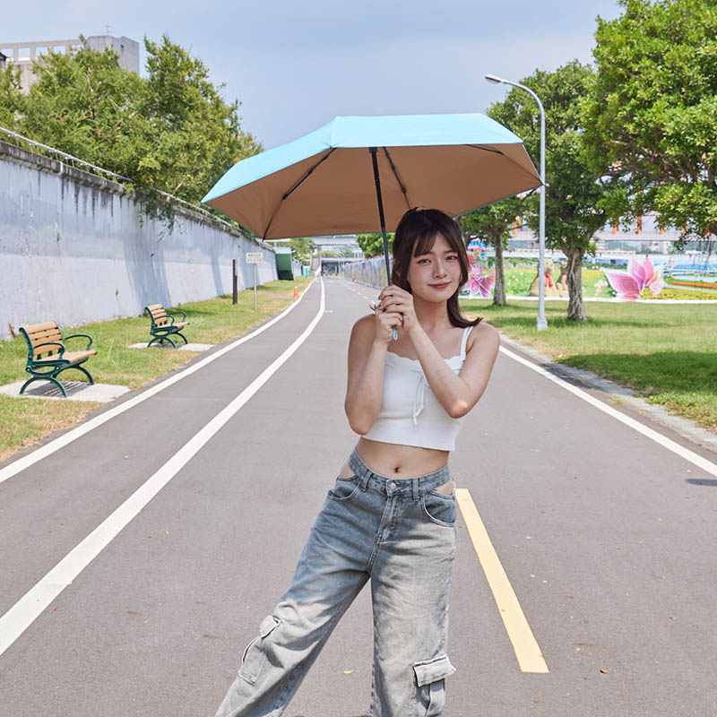 KUAIZI eat me. 小巧降溫冰淇淋五折傘 (多色任選) 甜筒造型 防曬傘 輕巧傘 摺疊傘