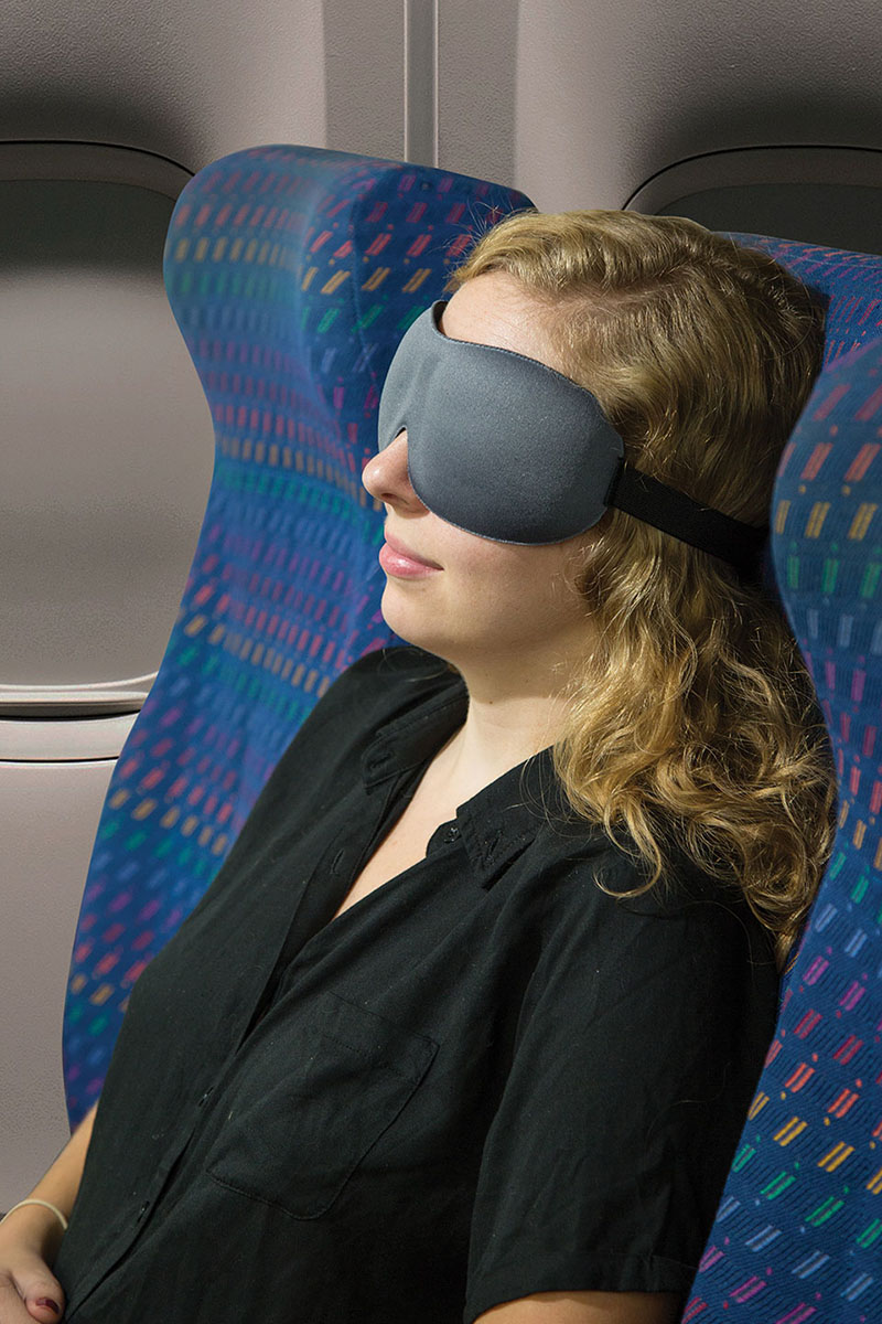 TRAVELON 美國 TRAVEL 立體遮光舒眠眼罩 黑 深灰 TL-12768 睡眠眼罩 旅行眼罩