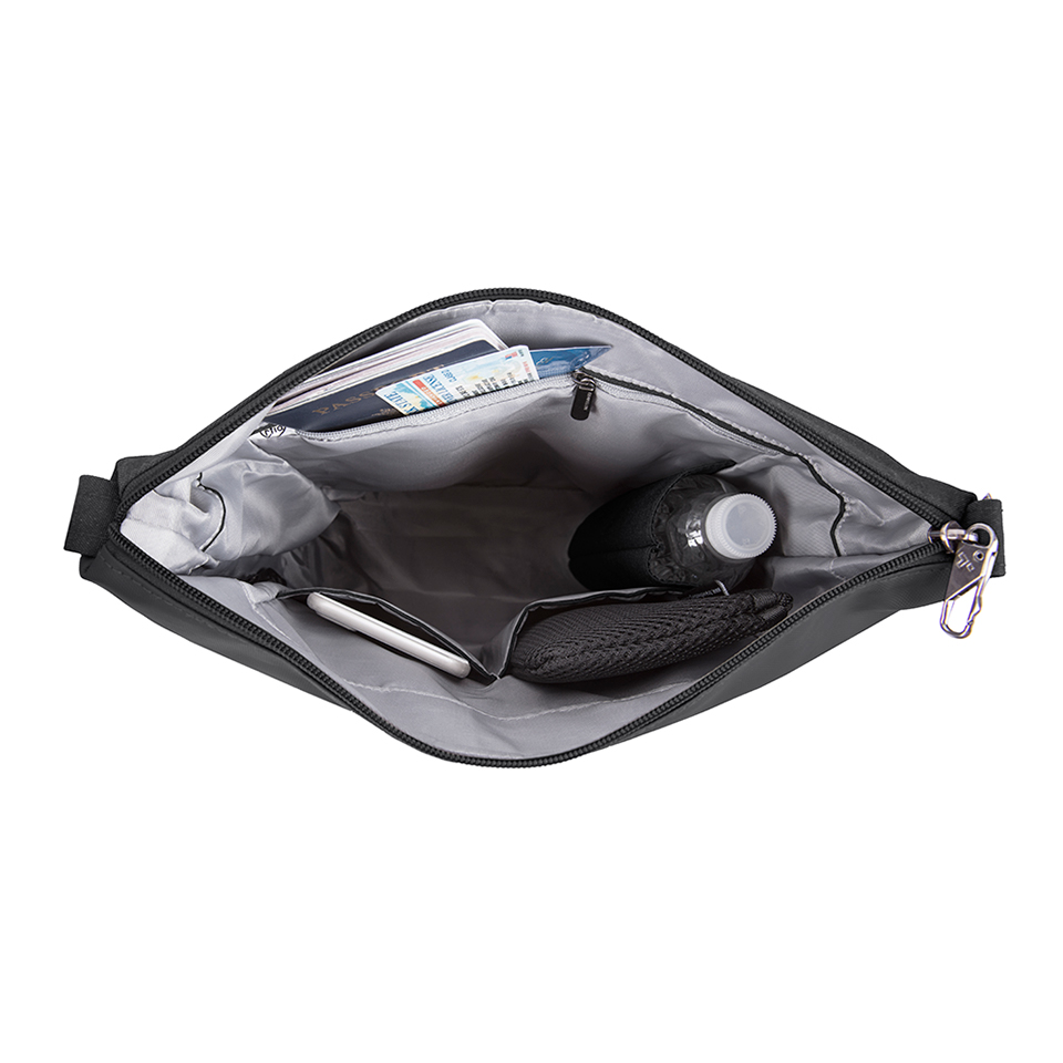 TRAVELON 美國 METRO 商務休旅斜背包 黑 深藍 TL-43414