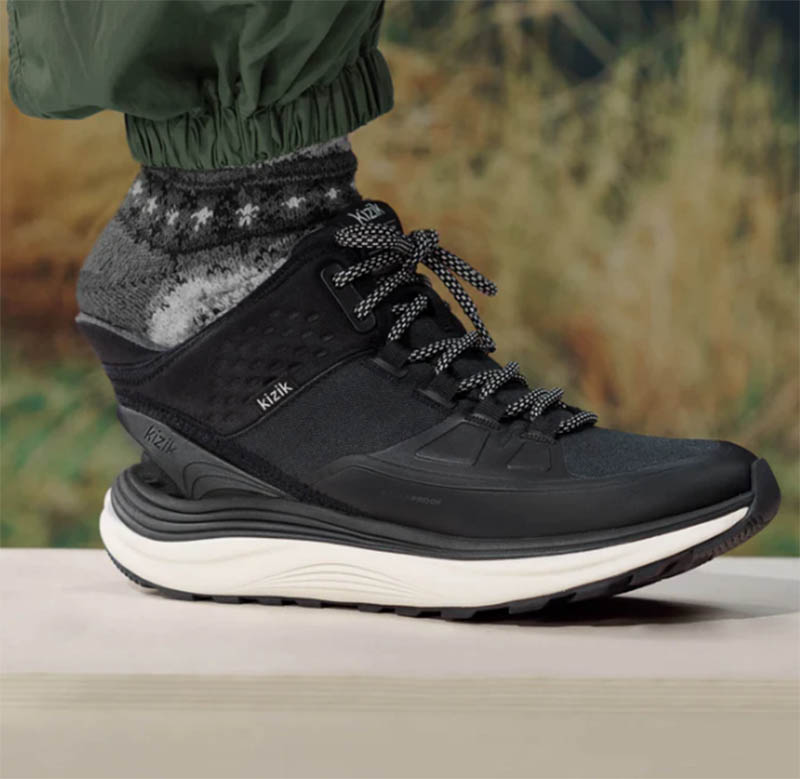 KIZIK 美國 London AT Mid 倫敦 女款中筒休閒鞋 黑白 登山鞋 WLOM2581 懶人鞋 好穿鞋