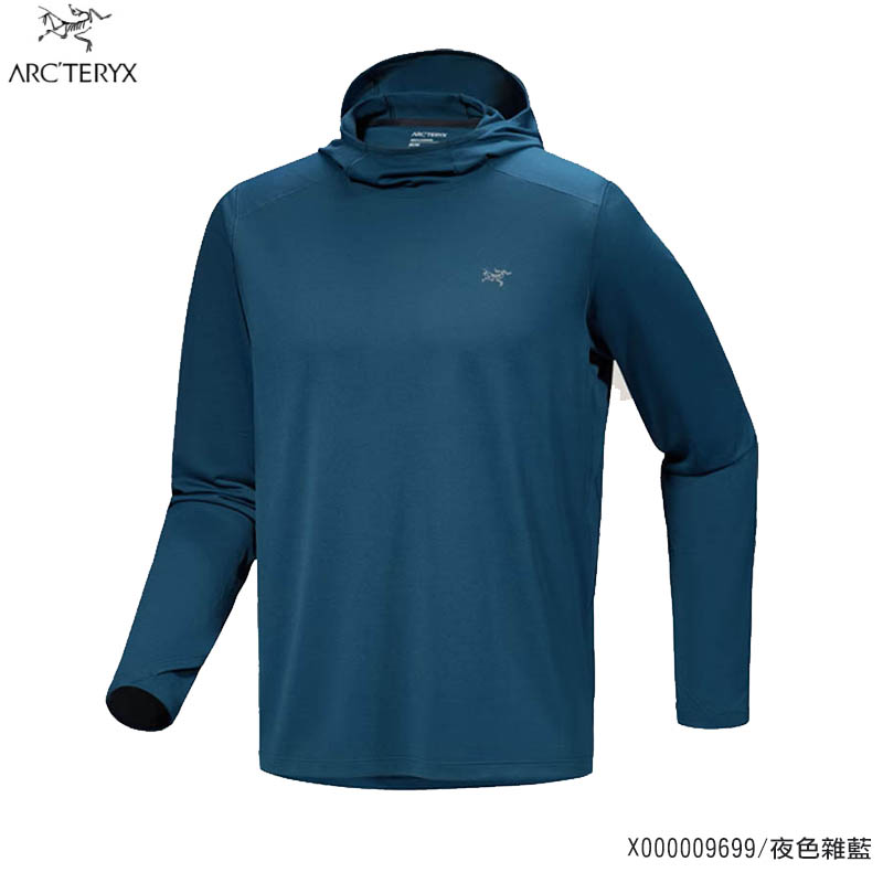 ARC'TERYX 始祖鳥 男 Cormac 快乾套頭衫 雜黑 夜色雜藍 X000009699 連帽上衣 吸濕排汗