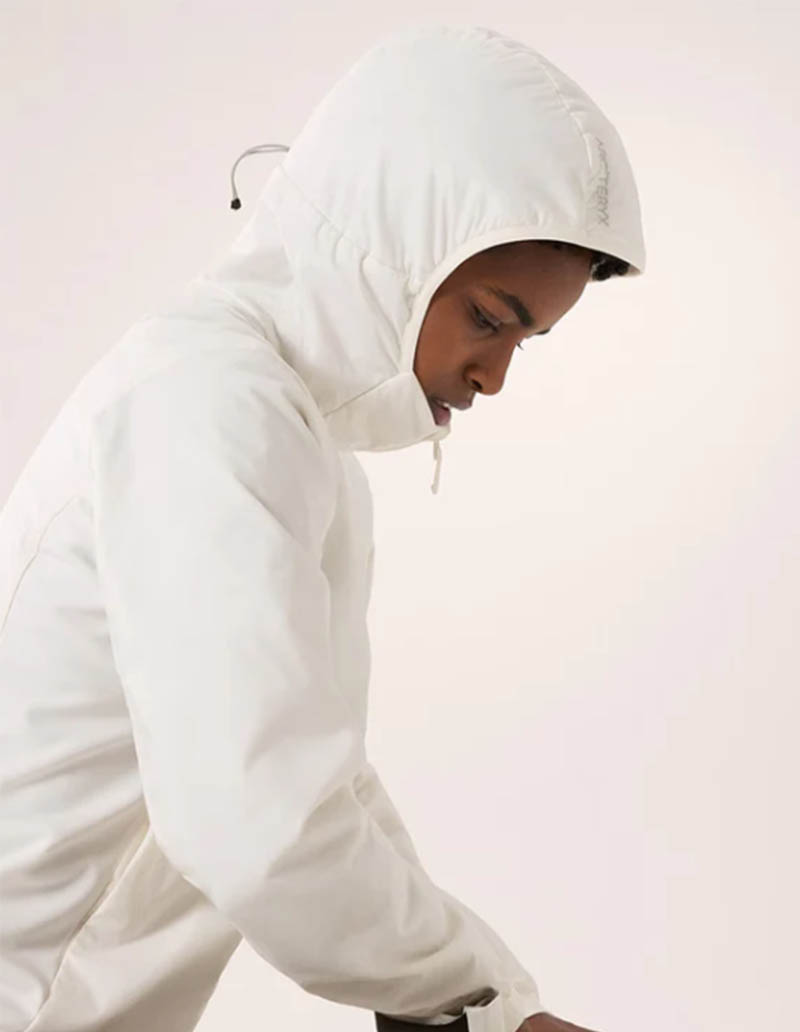 Arcteryx 始祖鳥 女款 Atom 化纖連帽外套 糧草綠II 絹絲白 戶外保暖外套 X000009452