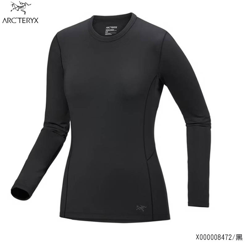 Arcteryx 始祖鳥 女 Rho 刷毛內層圓領衫 X000008472 黑 圓領長袖上衣 戶外保暖上衣