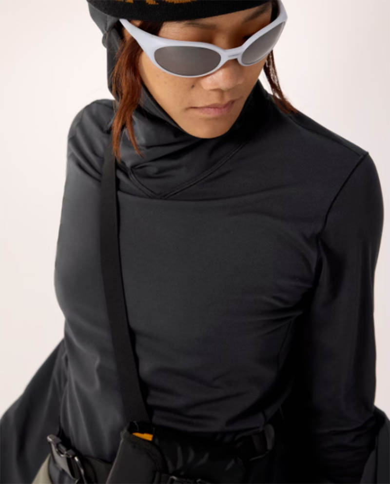 ARC'TERYX 始祖鳥 女 Rho 套頭衫 黑 X000007326 連帽長袖上衣 登山衣 保暖健行長袖