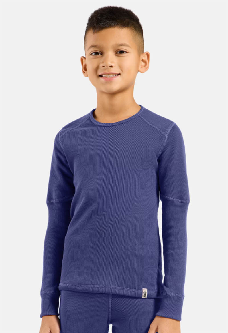 ODLO 瑞士 兒童 ECO銀離子加強保暖型圓領上衣 159329 小孩內層衣 X-Warm 保暖長袖上衣