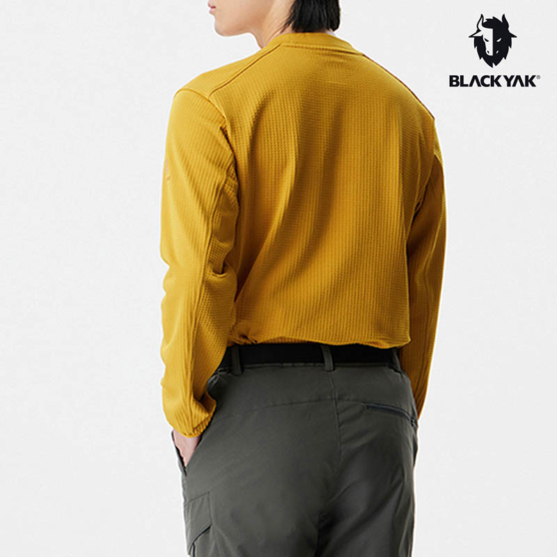 BLACKYAK 男 UTILITY GRID 長袖上衣 格紋刷毛 寬鬆版 EB2MC706 1BYRTWU002