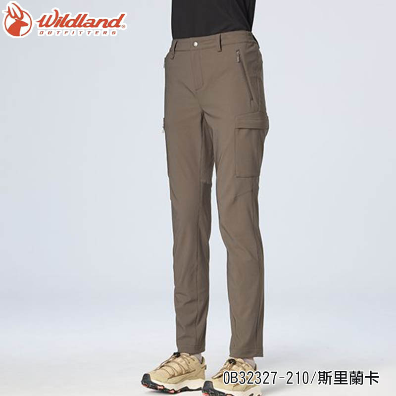 Wildland 荒野 女山旅四彈防潑保暖機能褲 0B32327 彈性長褲 直筒長褲 登山褲 休閒長褲