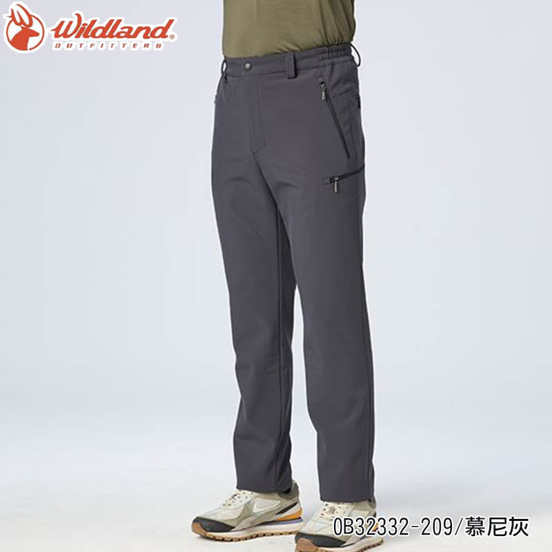 Wildland 荒野 男山旅多口袋保暖軟殼褲 三色 0B32332 防風長褲 彈性長褲 透氣 日常 休閒