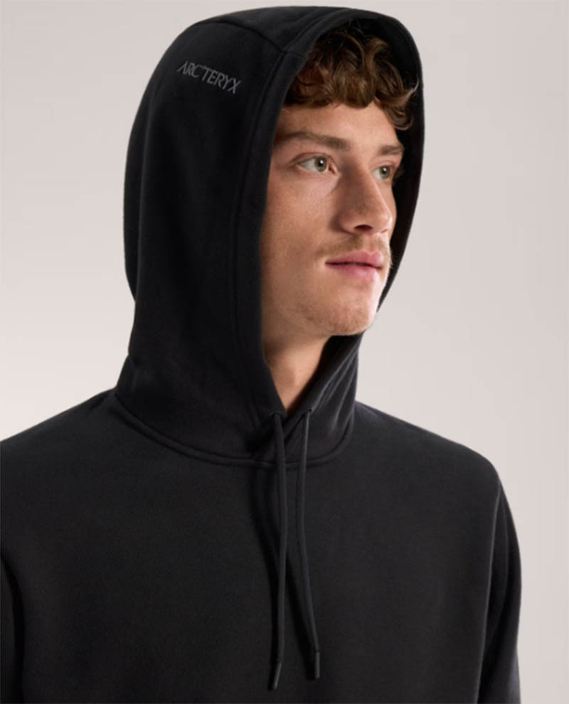 Arcteryx 始祖鳥 男 Emblem 刷毛套頭衫 黑 X000009788 帽T 連帽上衣 長袖棉T