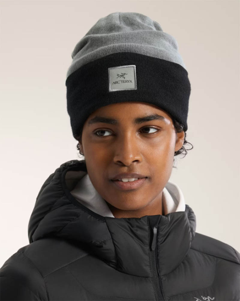 Arcteryx 始祖鳥 Color Block 毛帽 太空灰/黑 X000009931 羊毛帽 保暖帽 撞色設計