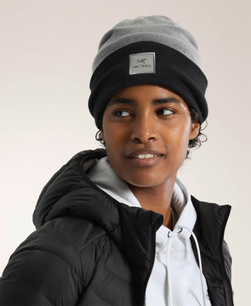 Arcteryx 始祖鳥 Color Block 毛帽 太空灰/黑 X000009931 羊毛帽 保暖帽 撞色設計