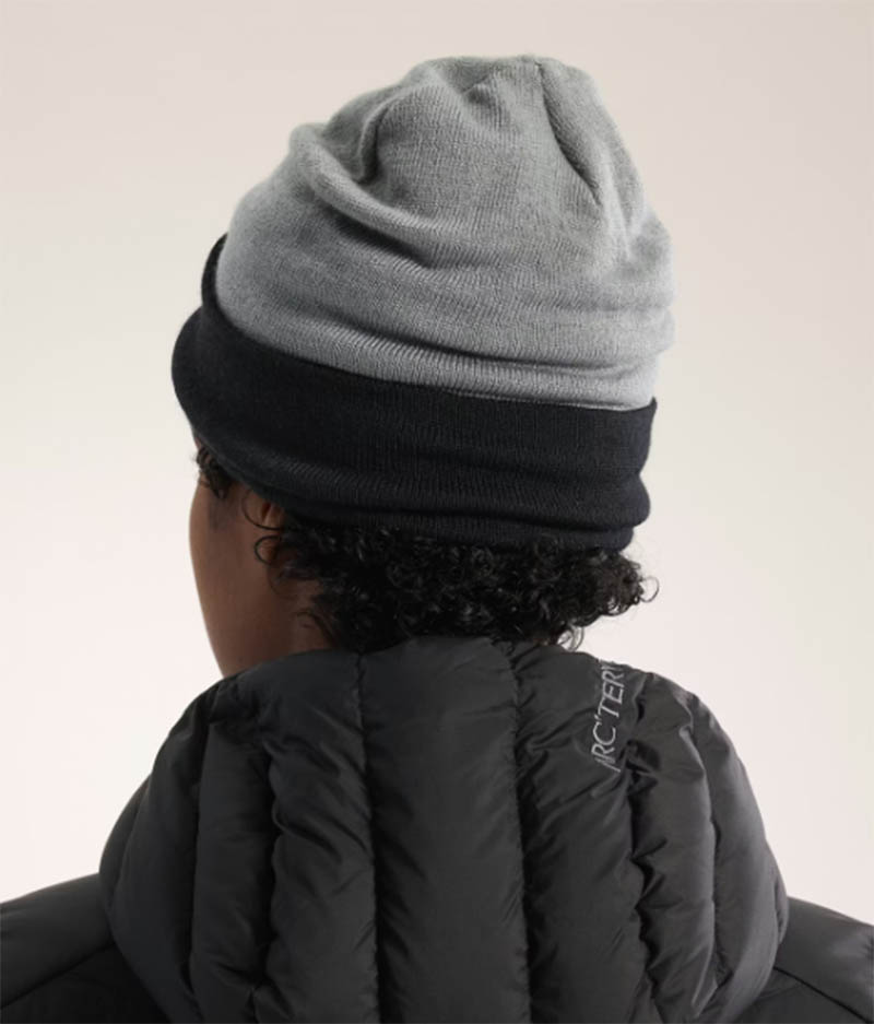 Arcteryx 始祖鳥 Color Block 毛帽 太空灰/黑 X000009931 羊毛帽 保暖帽 撞色設計