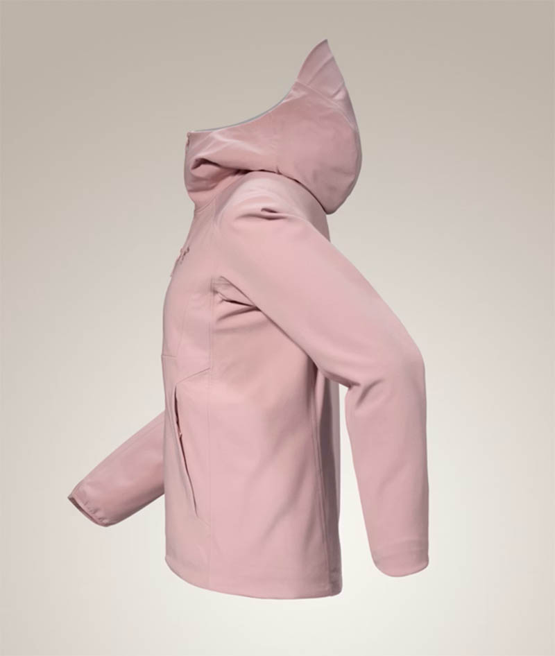 ARC'TERYX 始祖鳥 女 Gamma MX 軟殼外套 幸福粉 X000009456 連帽軟殼外套 彈性