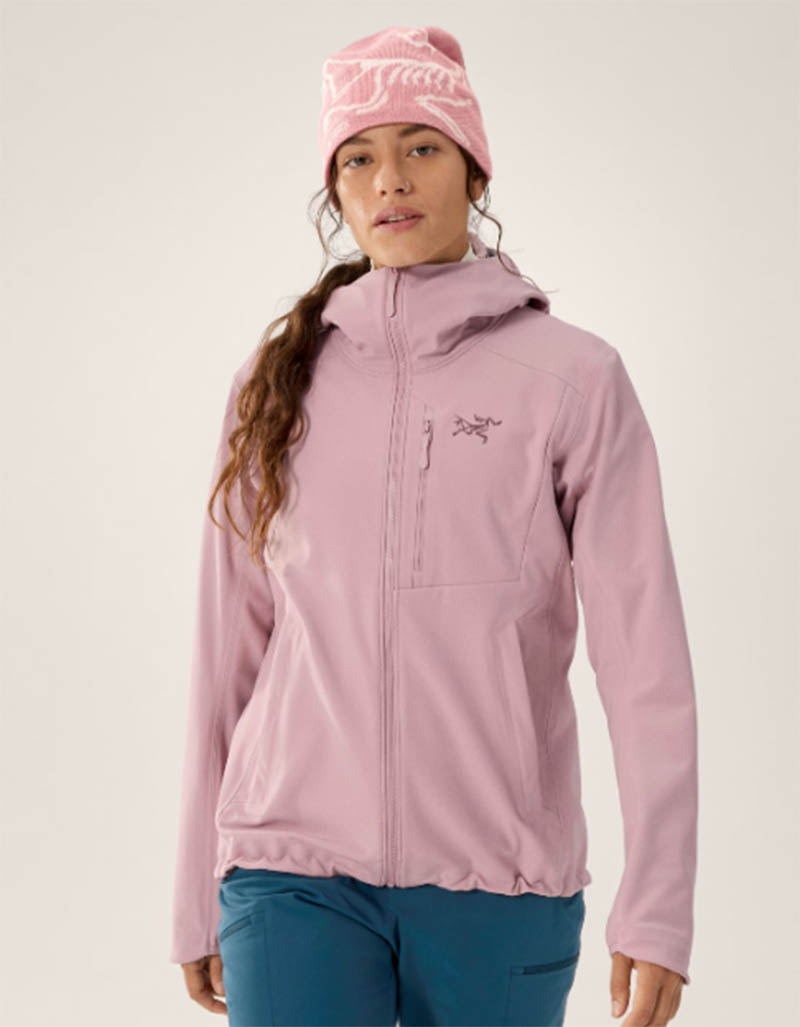 ARC'TERYX 始祖鳥 女 Gamma MX 軟殼外套 幸福粉 X000009456 連帽軟殼外套 彈性